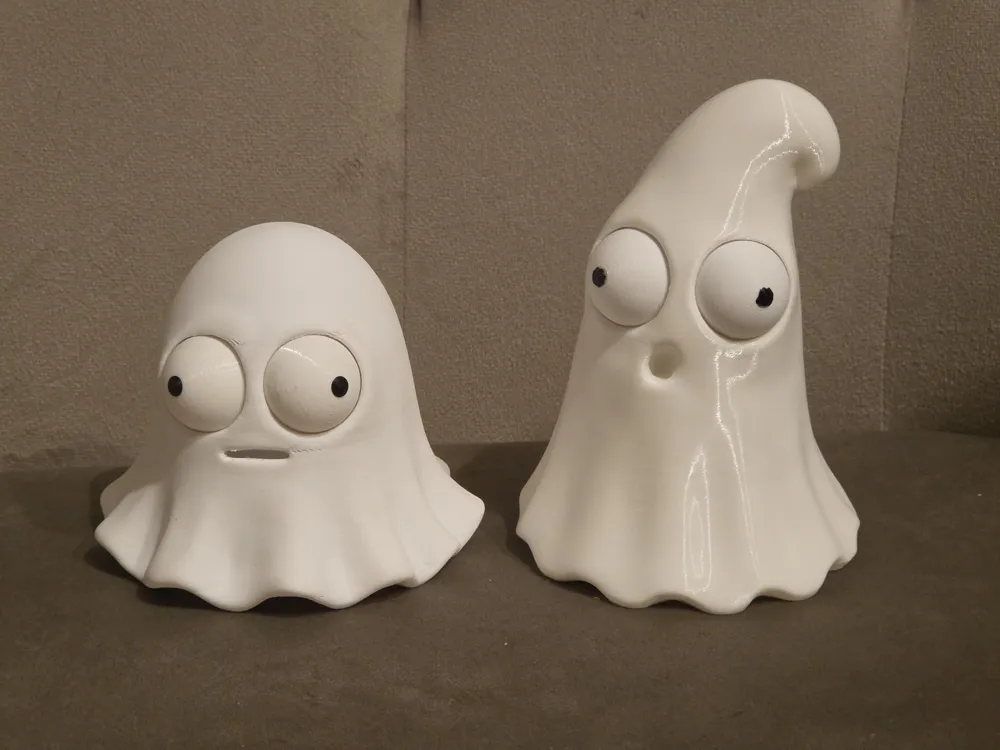 Geist mit Googly Eyes - bewegliche Glubschaugen