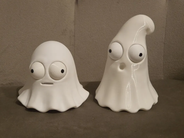 Geist mit Googly Eyes - bewegliche Glubschaugen