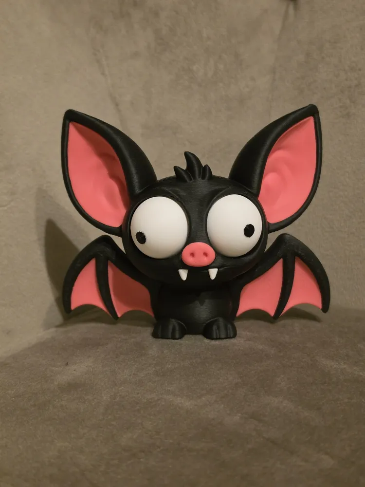 Fledermaus mit Googly Eyes (bewegliche Glubschaugen)