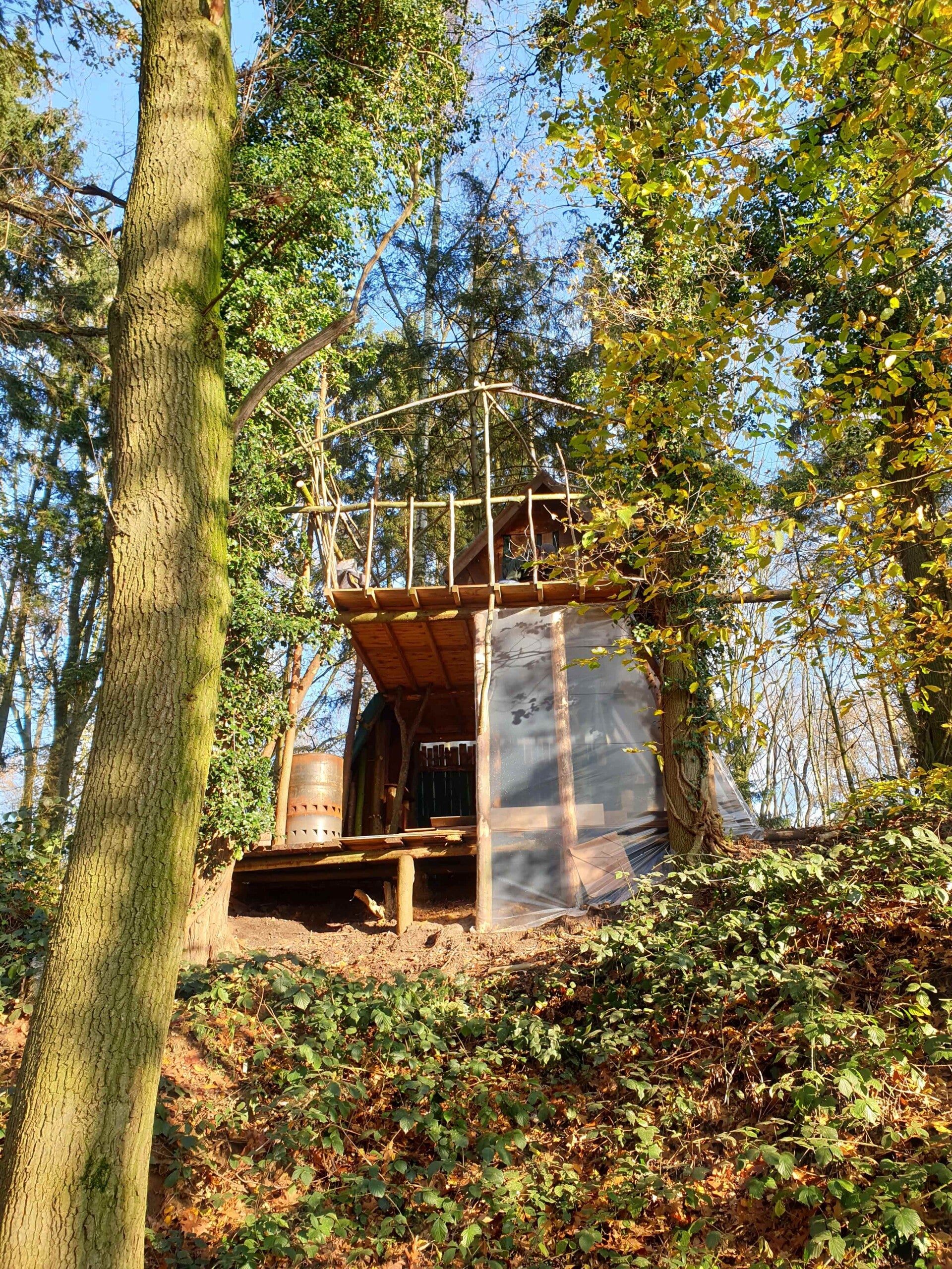 Building huts