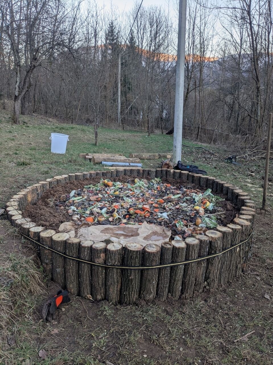 Preparation of Hugel bed