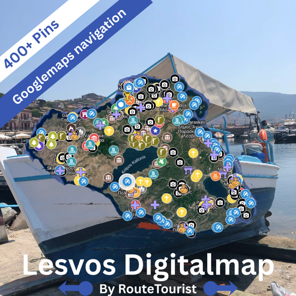 Lesvos Sightseeing Map (Digital)