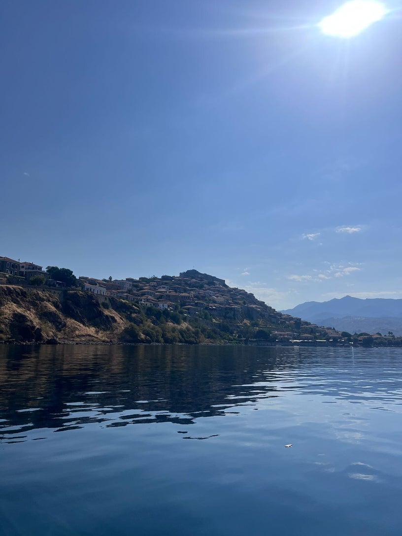 Molyvos Lesvos medieval village castle