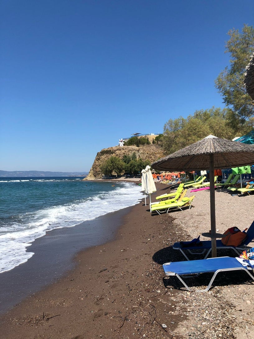 Anaxos beach Lesvos Greece sand