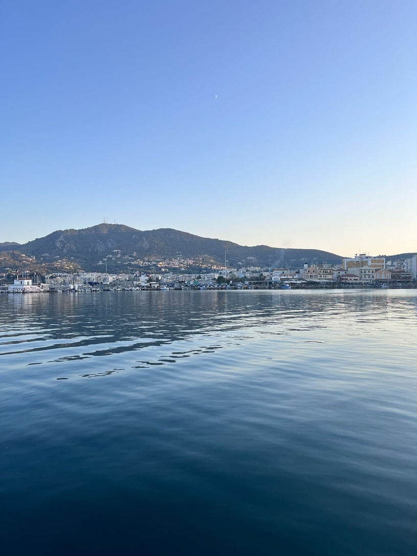 Mytilini harbor castle city Lesvos