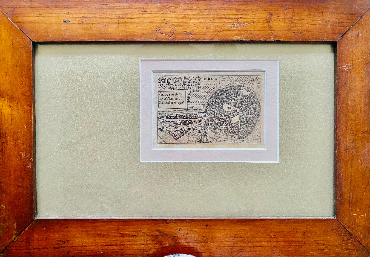 16e eeuwse gravure, Bergen op Zoom