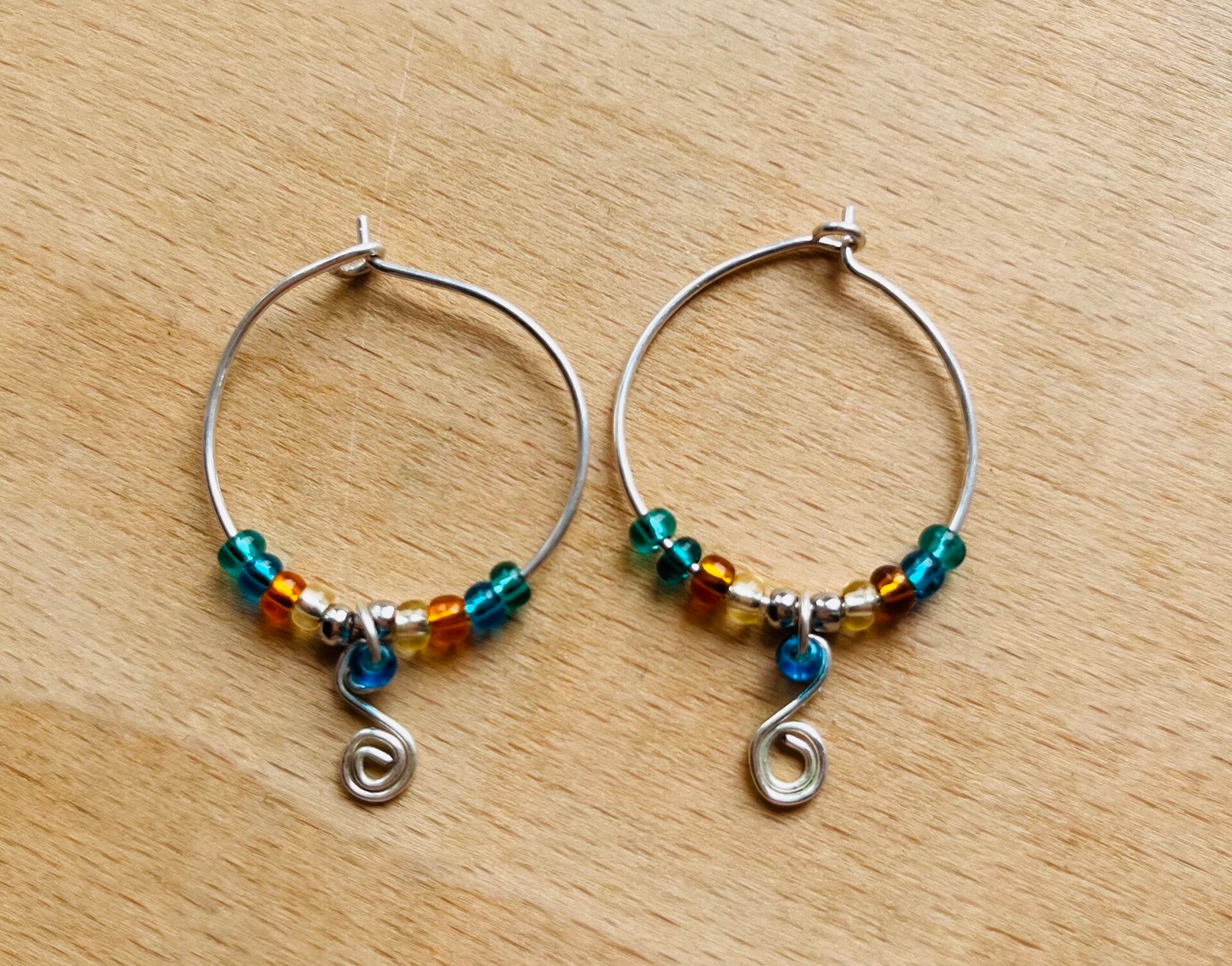 Hoop beaded Earrings