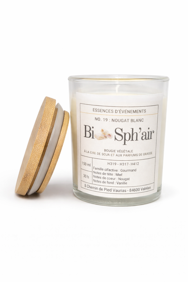 Bougie "NO. 19 : NOUGAT BLANC"