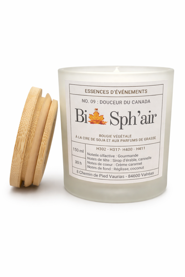 Bougie "NO. 09 : DOUCEUR DU CANADA"