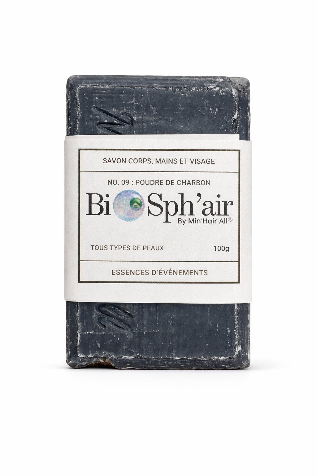 Savon "NO. 09 : POUDRE DE CHARBON", by Min'Hair All®