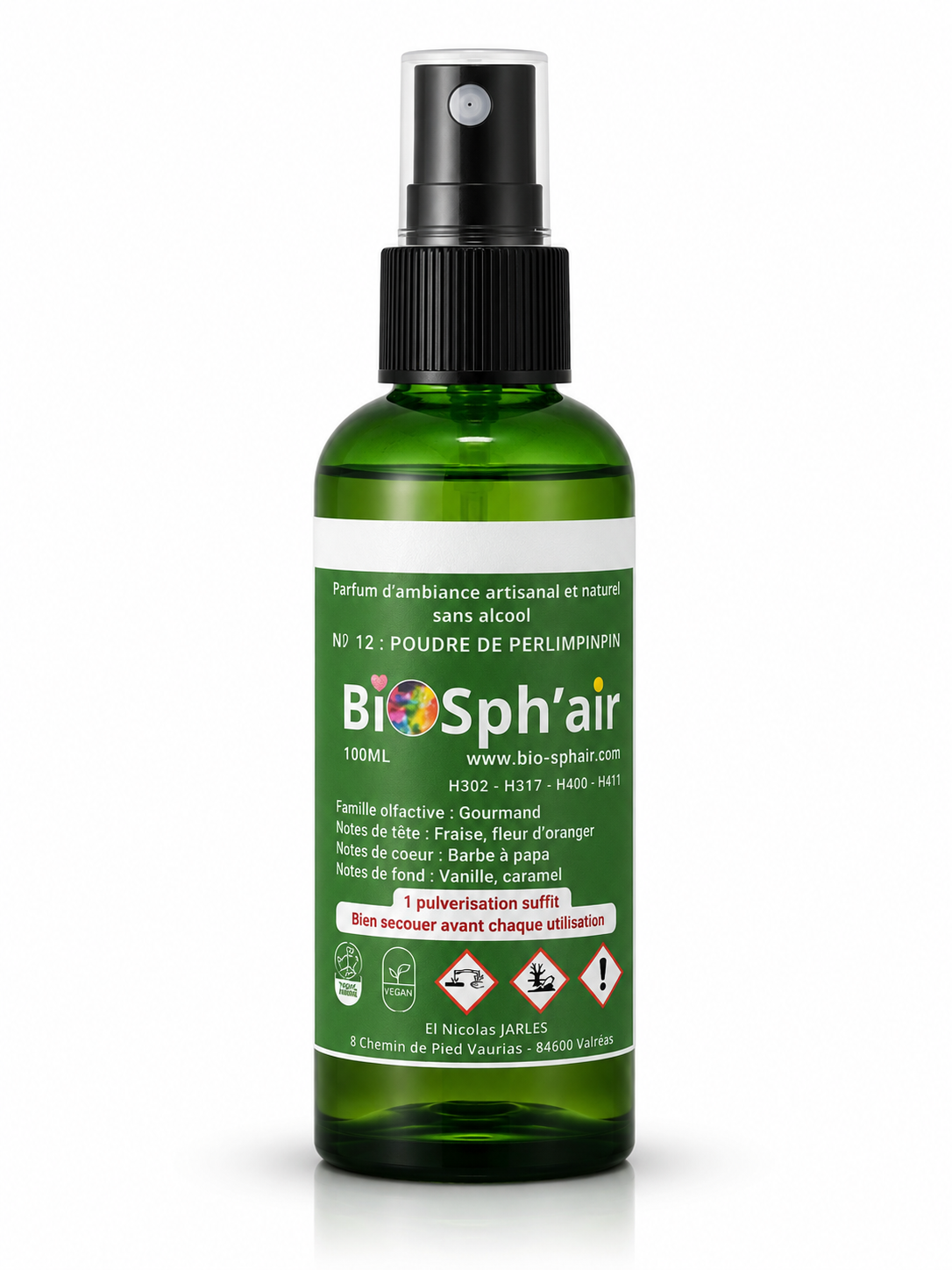 Spray d'ambiance N0.12 : POUDRE DE PERLIMPINPIN