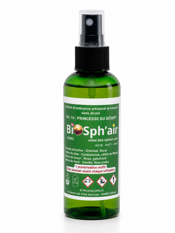 Spray d'ambiance N0. 16 : PRINCESSE DU DESERT