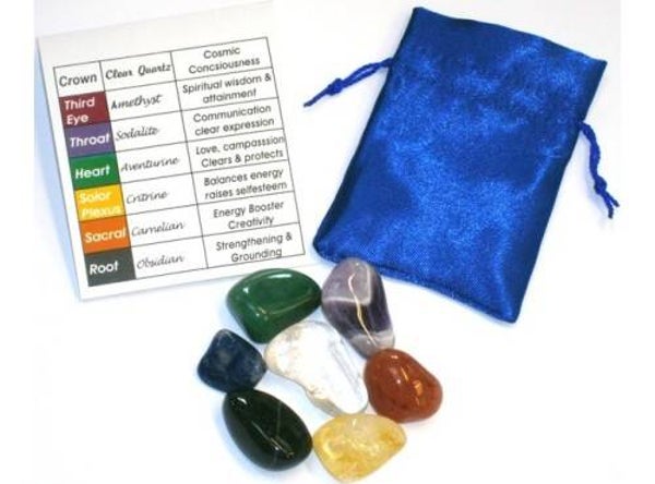 Chakara healing crystal packs.