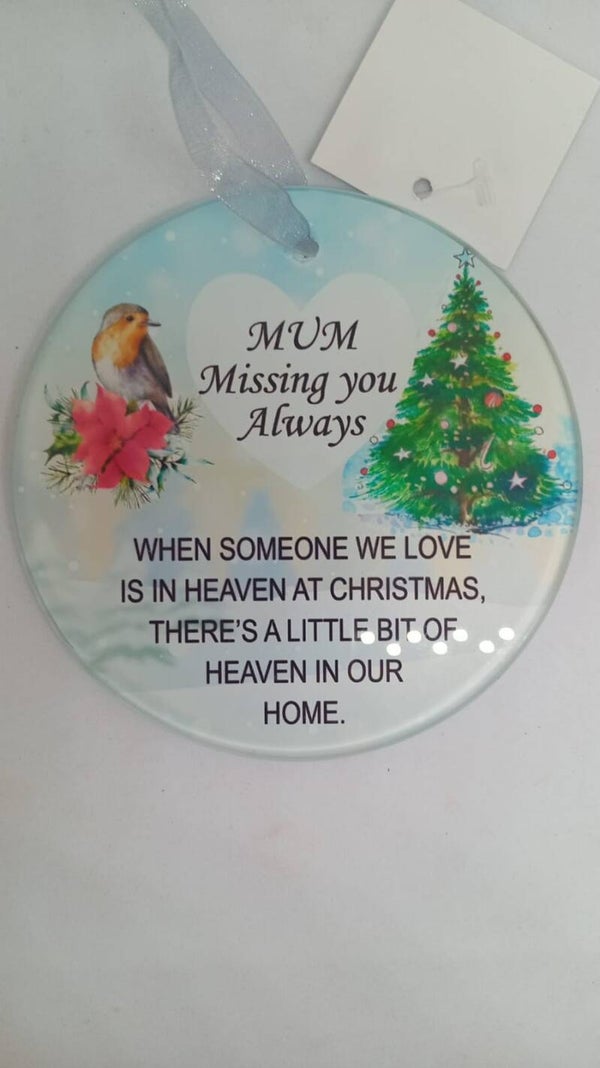 In Memory of Mum tree hanger