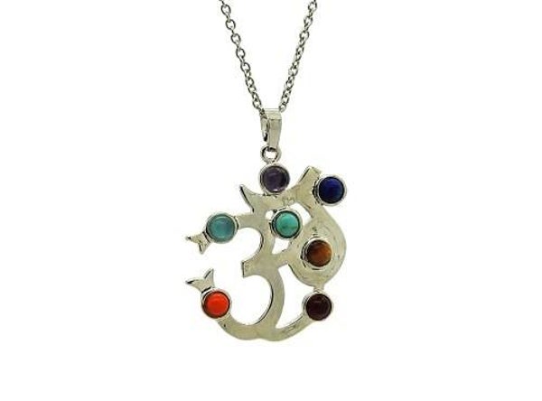 Om chakra healing necklace.