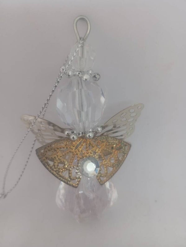 Small crystal angel hanger