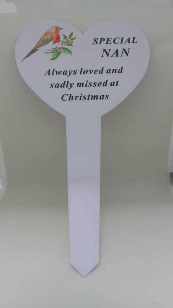 In Memory at Christmas hearts .