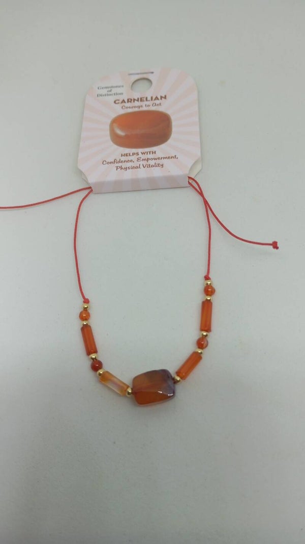 Carnelian crystal bracelets