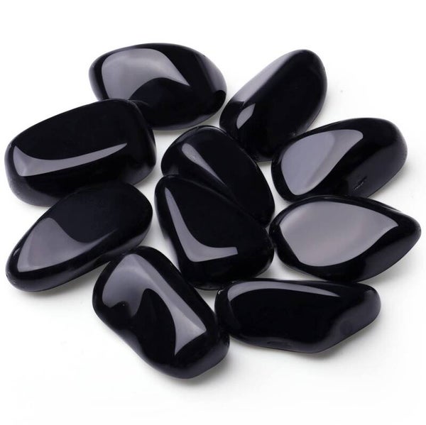 Black obsidian thumbeld.
