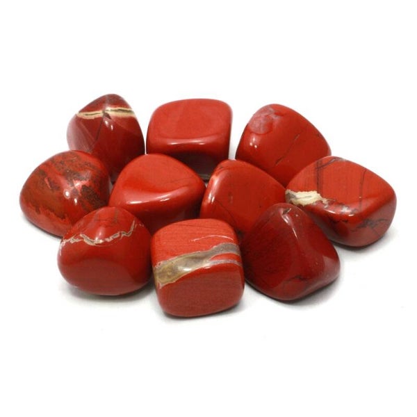 Red jasper thumbeld.