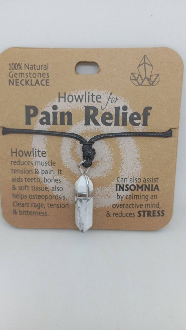 Howlite for pain relief