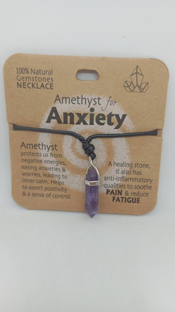 Amethyst for Anxiety Pendent