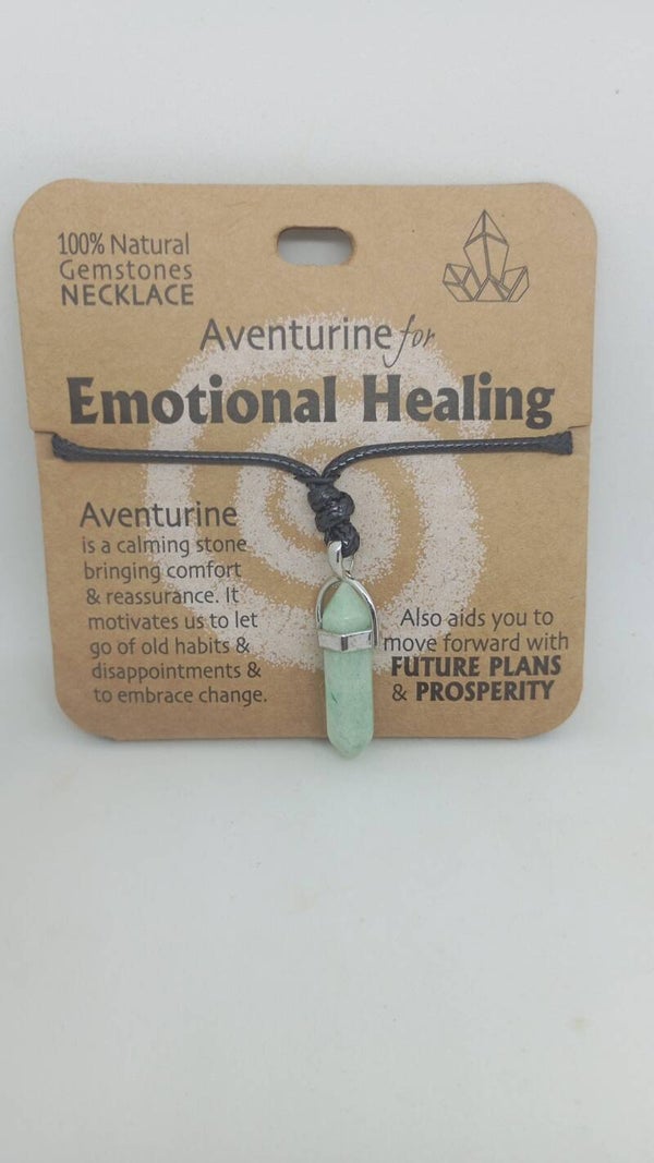 Aventurine crystal pendant for Emotional healing