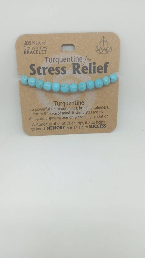 Howlite crystal bracelet for stress relief
