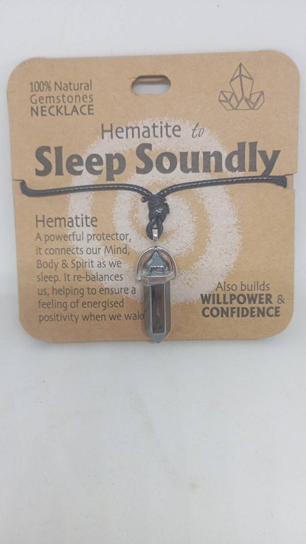 Hematite crystal pendant