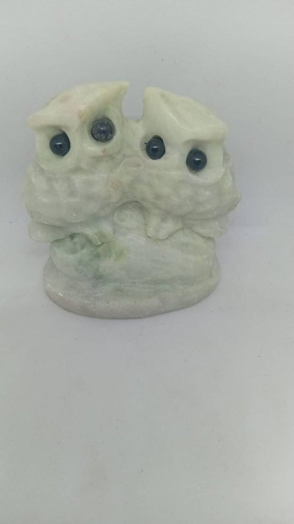 Jade crystal owls.