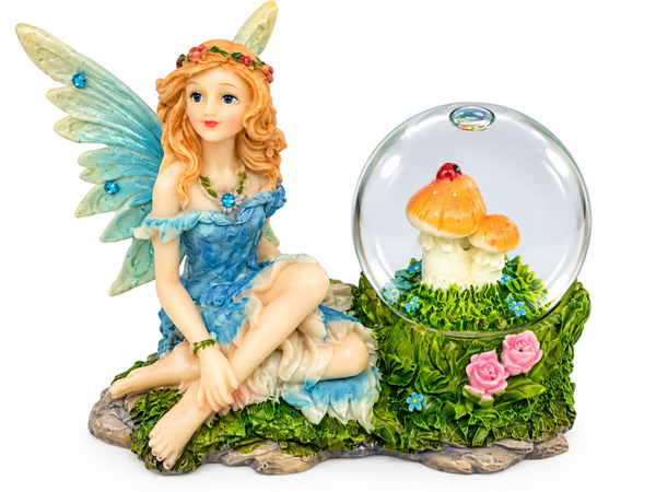 Magical Fairy & Mushroom Snow Globe