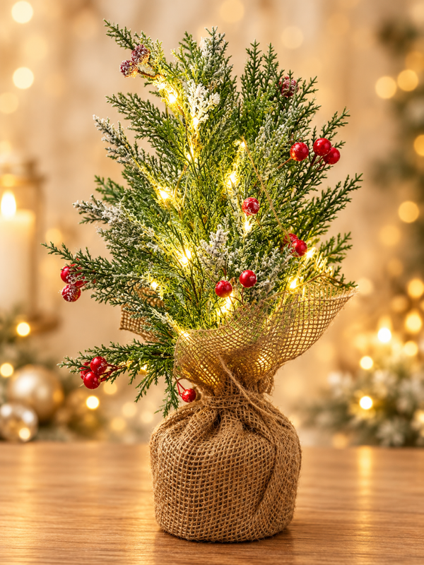 Small light up battery powered Christmas tree