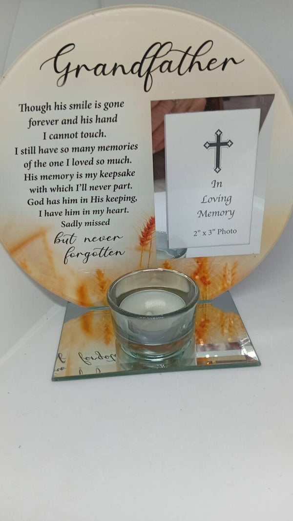 In Memory of Grandfather photo frame.