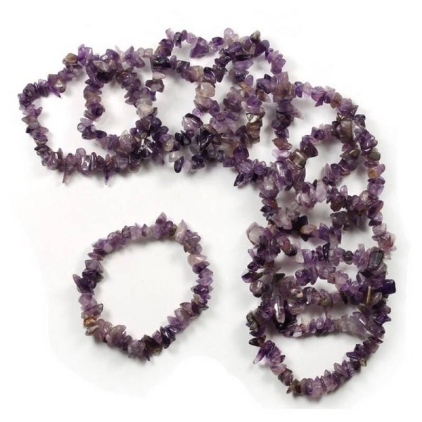 Amethyst crystal bracelet