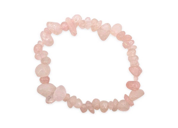 Rose quartz crystal bracelet