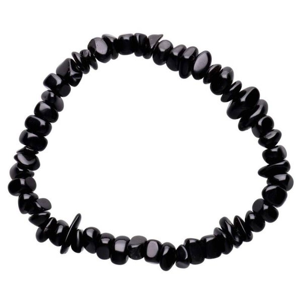 Black obsidian crystal bracelet