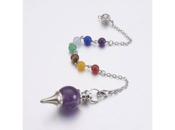 Amethyst Pendulum / bracelet chakra healing
