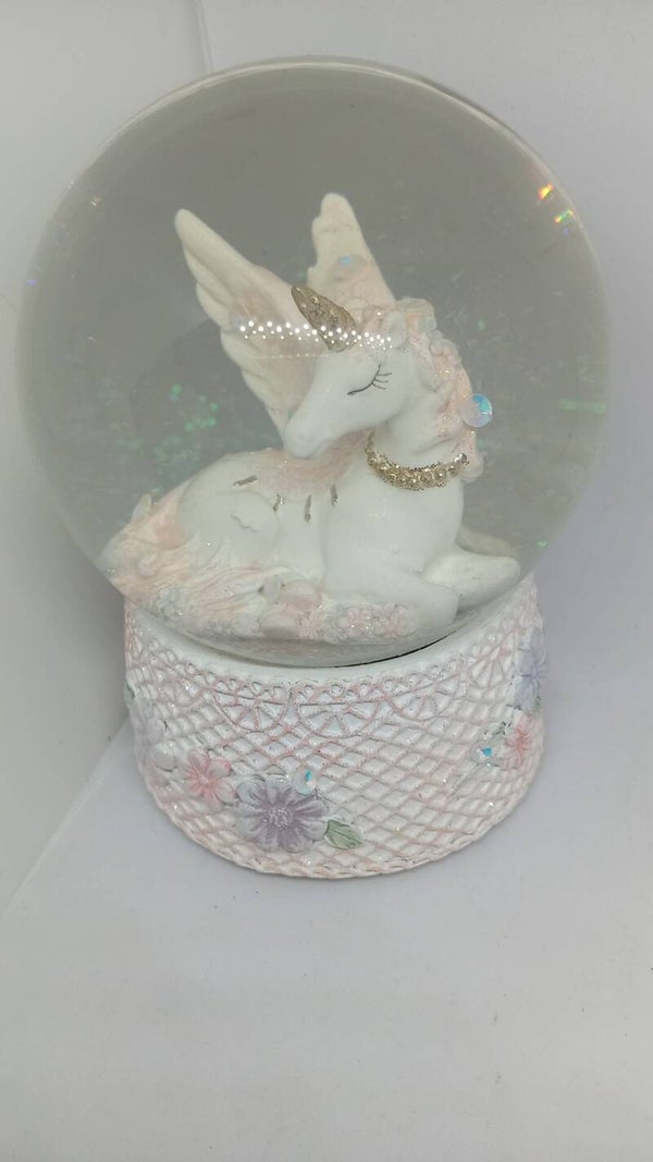 Unicorn snow globe