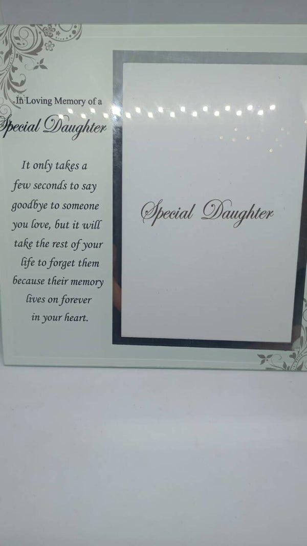 Special Daughter In Memory frame