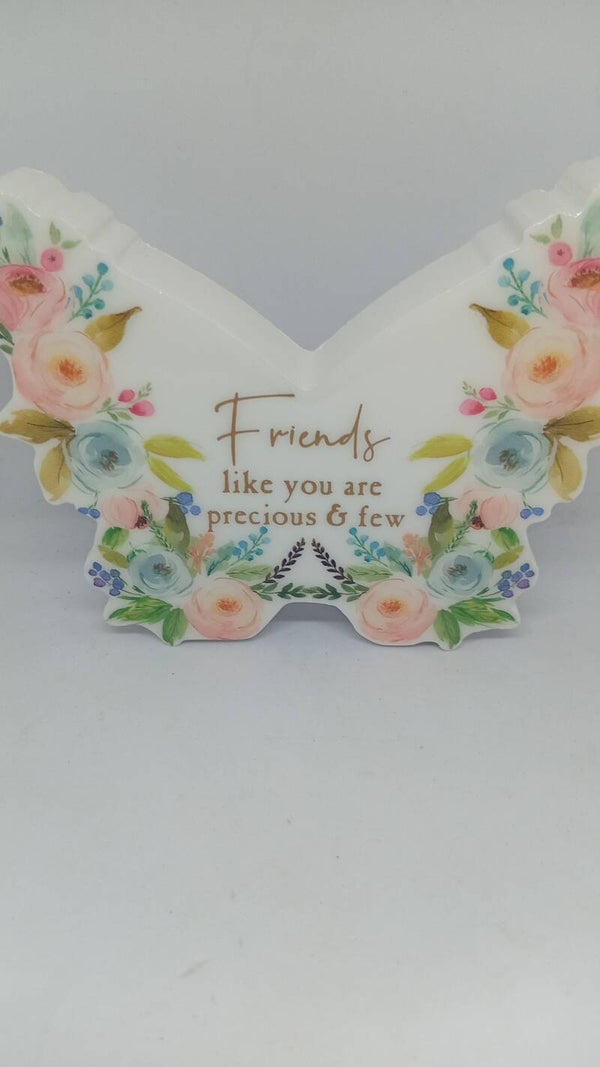 Butterfly special friend plaque