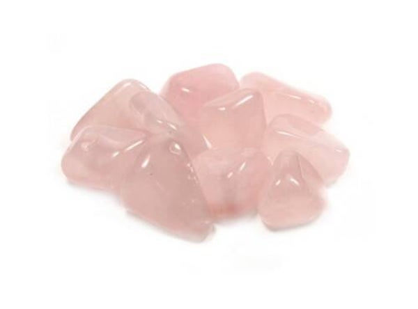 Rose quartz thumbed stone
