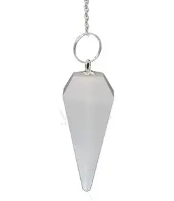 Milkey quartz pendulum