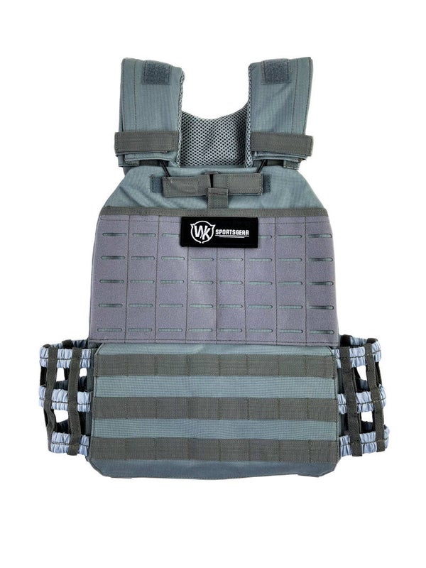 Weighted vest 9kg/20lbs (grijs)