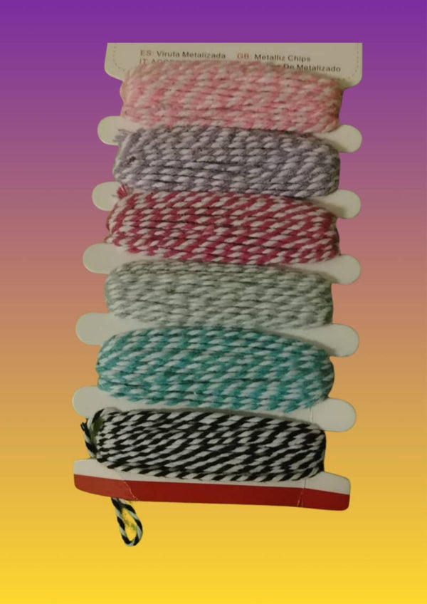 Cordoncini colorati a doppio strato