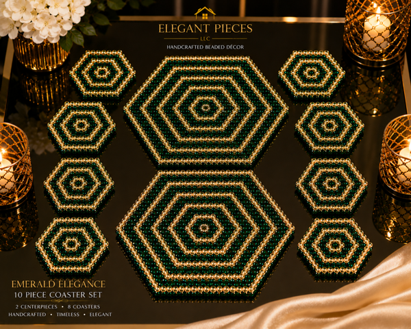 10 PC COASTER SET WITHOUT NAPKIN RINGS