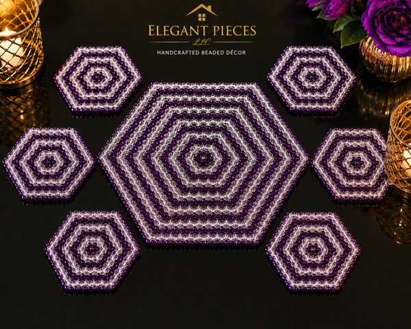 7 PC COASTER SET WITHOUT NAPKIN RINGS