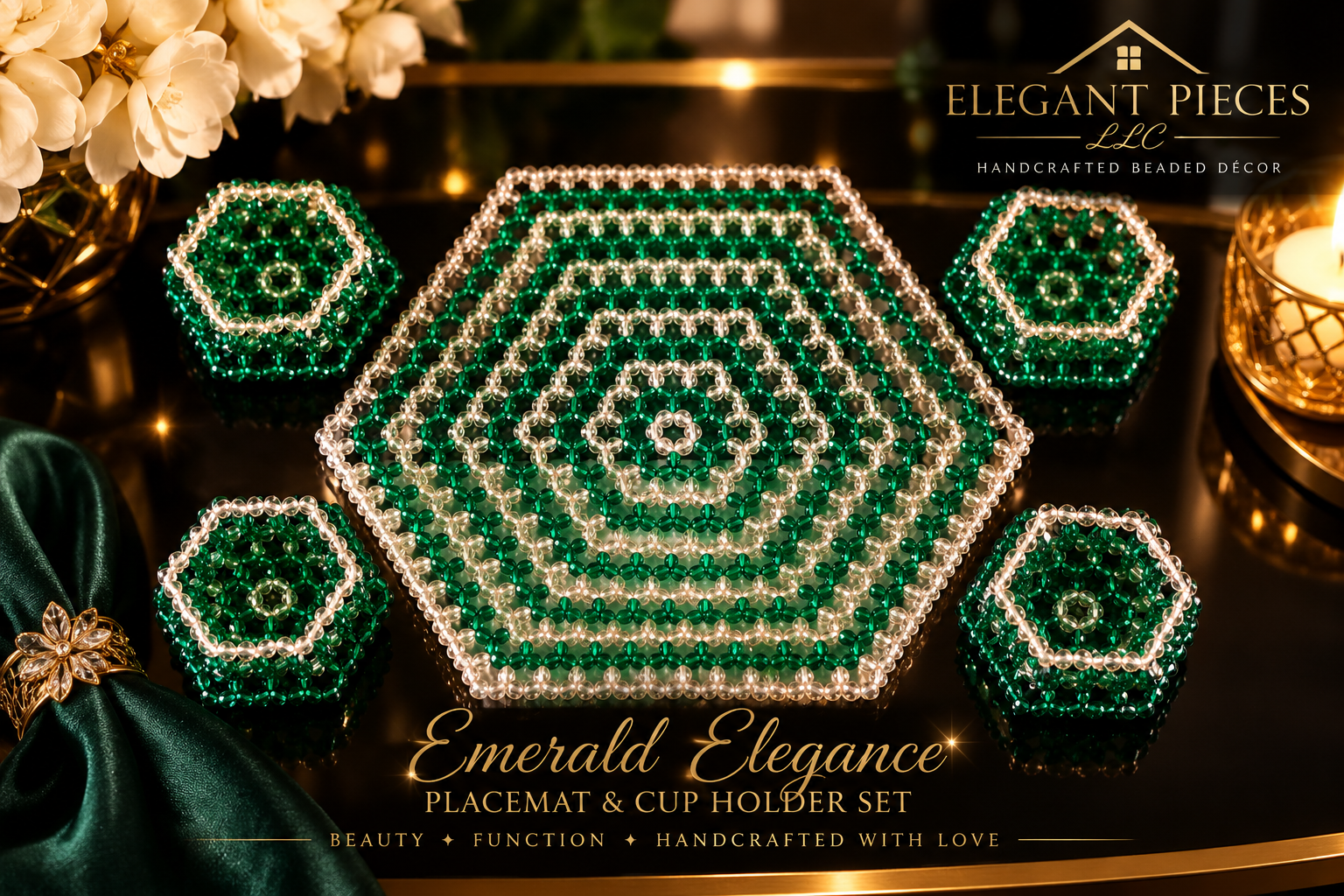 Emerald & Champagne