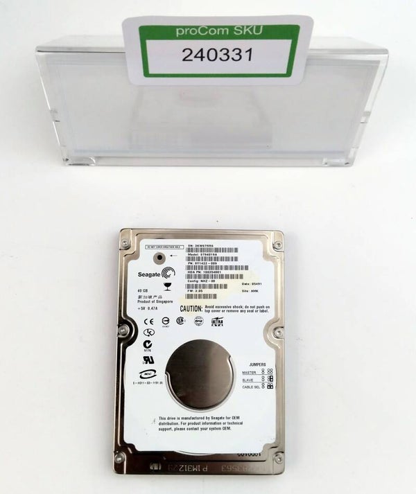 HDD / Festplatte / Seagate / ST94019A / 2,5 Zoll / 40 GB / IDE