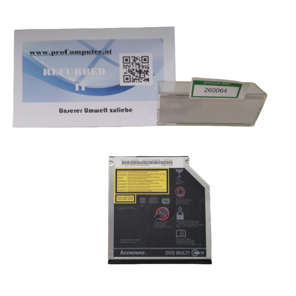 DVD-RW / Laufwerk für Lenovo ThinkPad T61, IDE, 9,5 mm