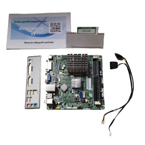 Mainboard Pegatron, APXD1-DM mit AMD E1-1200 CPU und 4 GB DDR3 RAM u. Lüfter